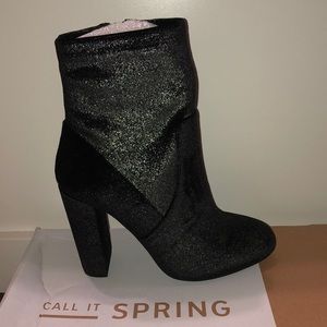 Call It Spring Piellan heeled booties. BRAND NEW.